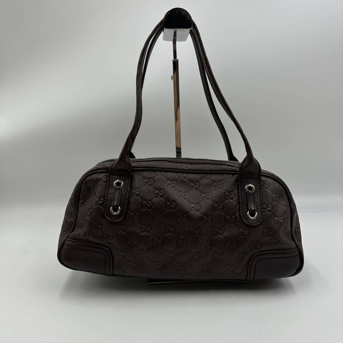 1円 【美品】 GUCCI グッチ ミニボストン ハンドバッグ トートバッグ
