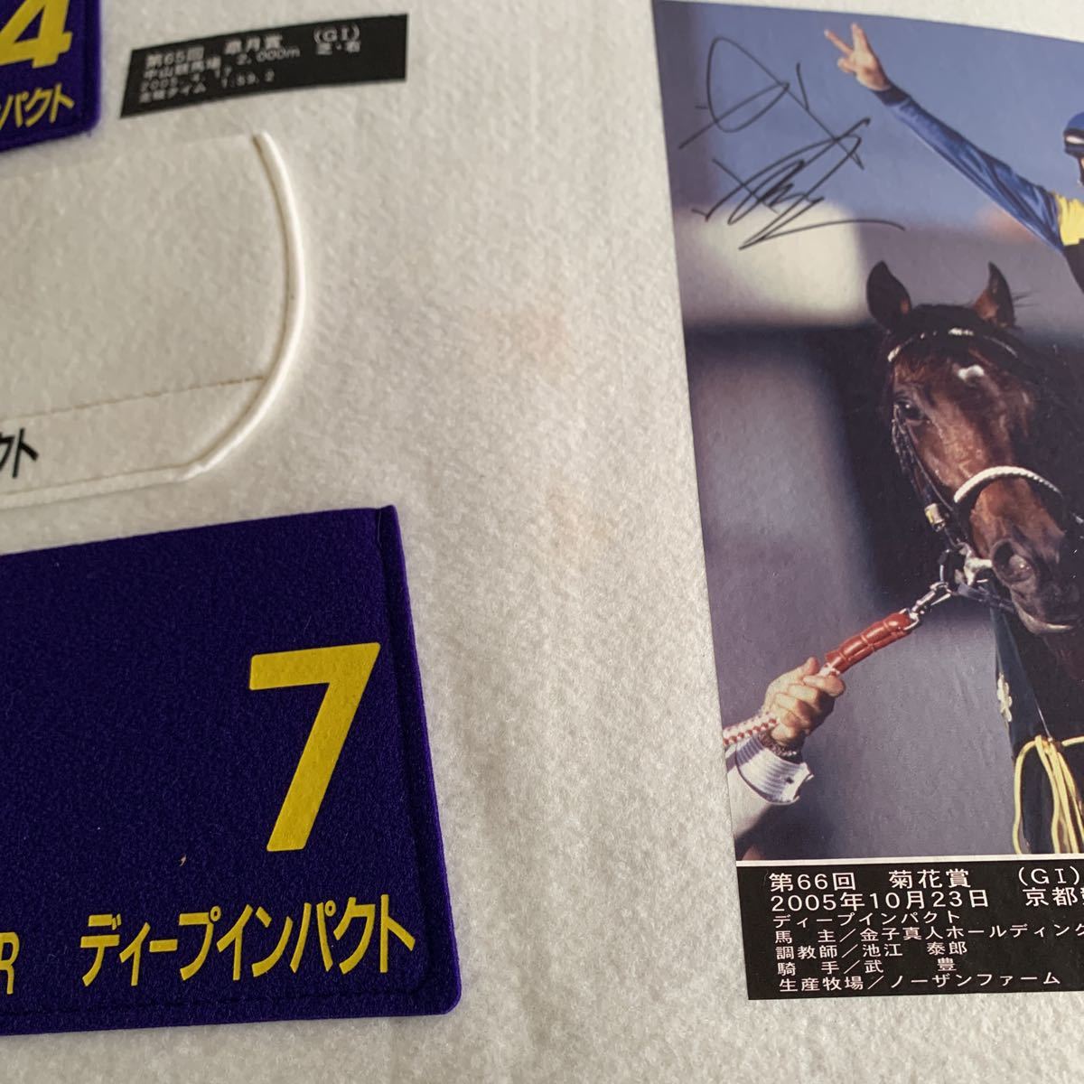 こ*り様 【超希少】武豊 直筆サイン ディープインパクト菊花賞馬券 三冠記念 ☆JRA☆ディープインパクト号 三冠達成記念品☆武豊☆皐月賞☆東京優駿