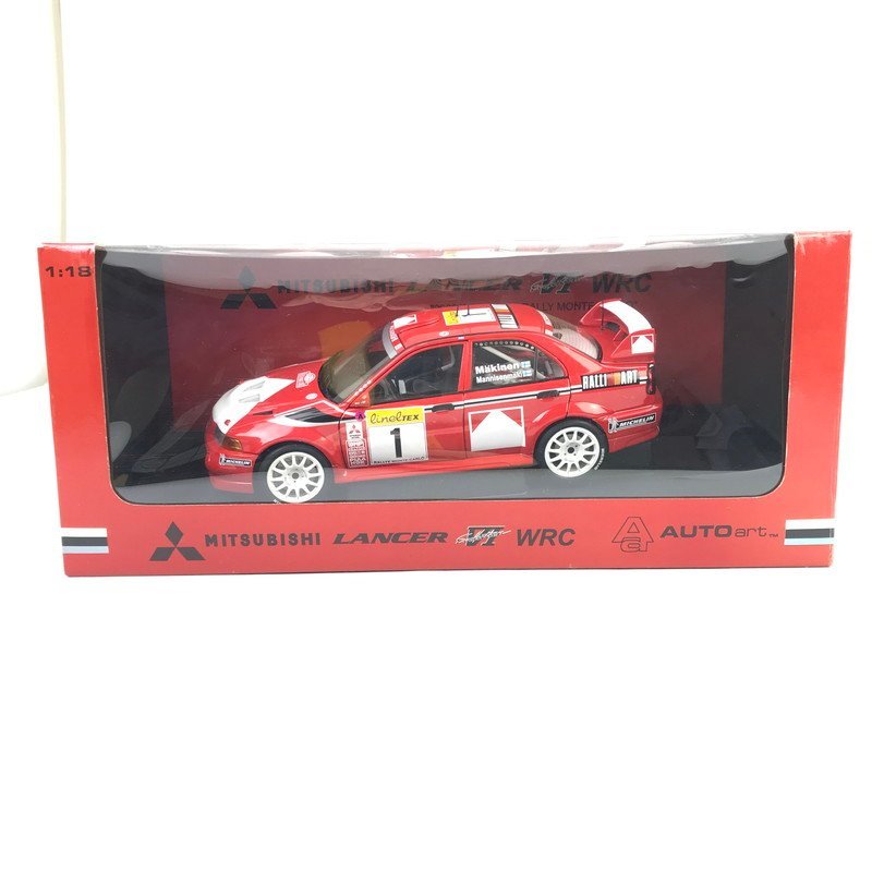 FUZ【中古美品】 オートアート 1/18スケール 三菱 ランサー 