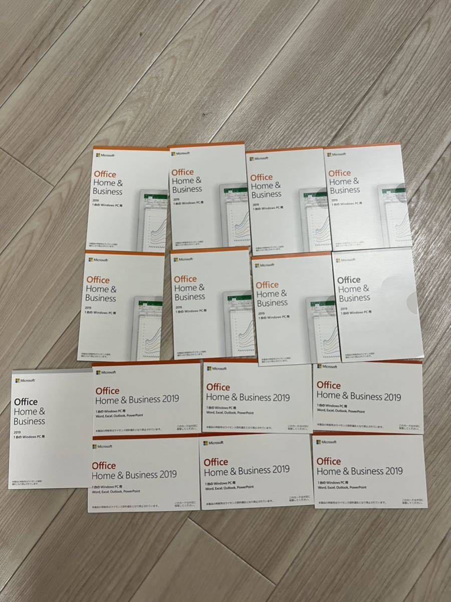 【未開封・スクラッチ削無】Microsoft Office Home and Business 2019 OEM版 正規品（1台用）/Office Home ＆ Business 2019 15枚セット