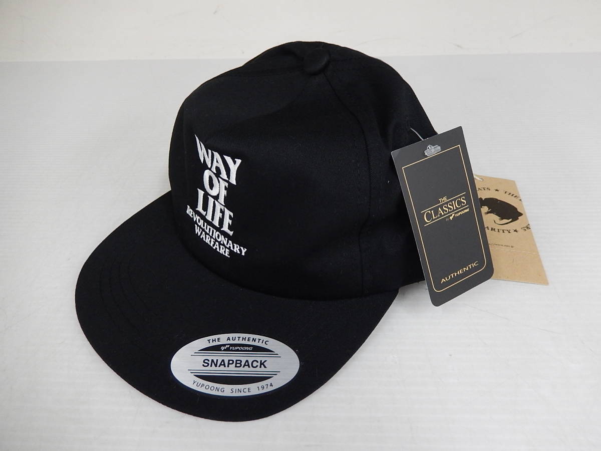 RATS ラッツ WAY OF LIFE ロゴ刺繍 キャップ 黒 キムタク Rats ラッツ