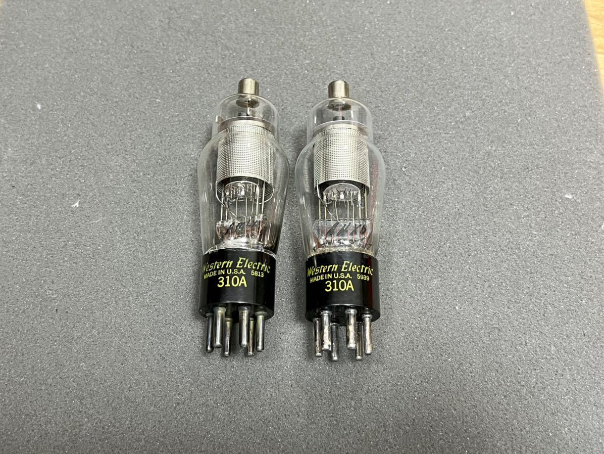 310A Western Electric ! 真空管 ! 良品！スモールパンチ! 2本 310A