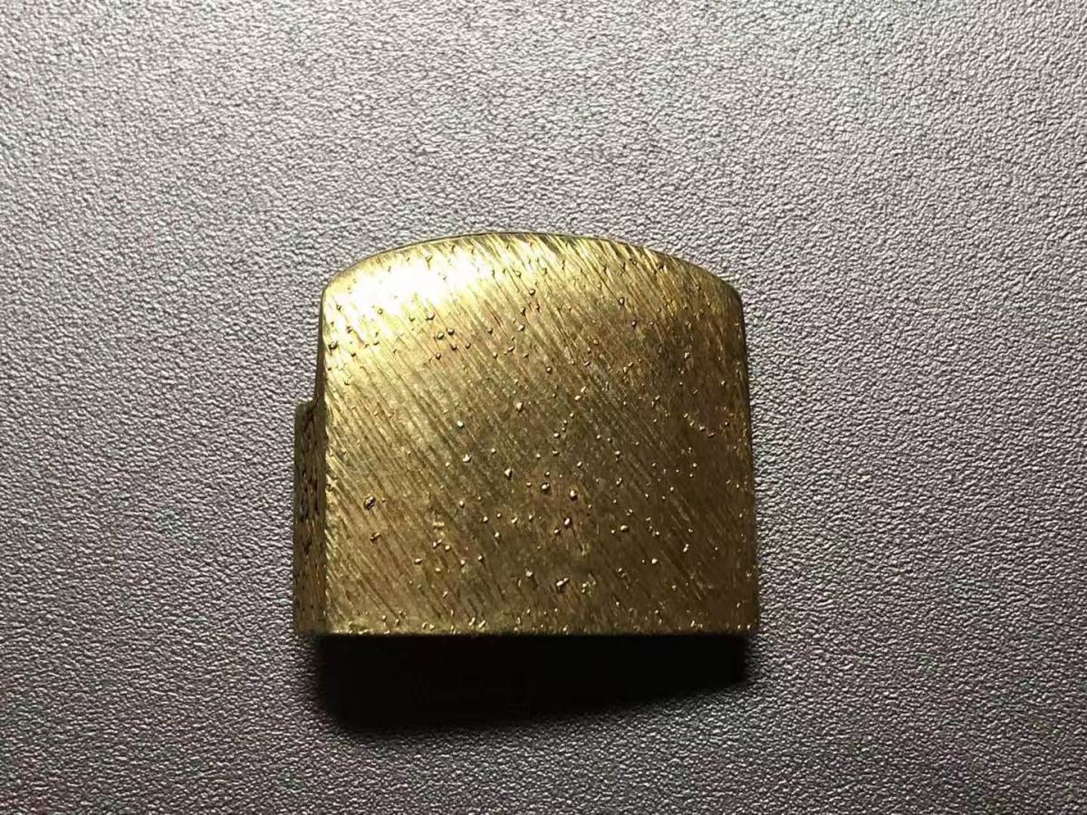 金着せ二重ハバキ　銅地　刀装具　刀　はばき　日本刀　