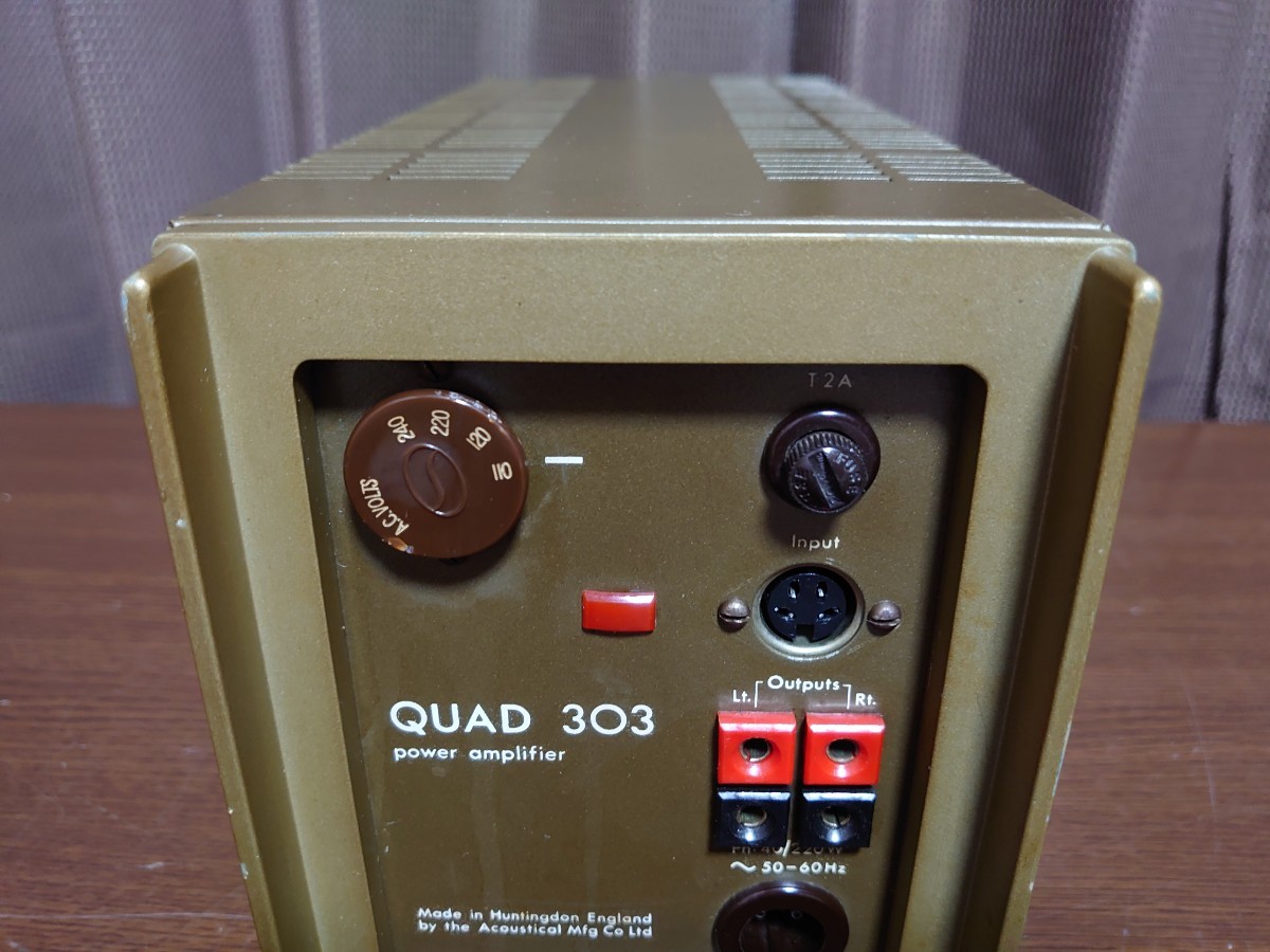 本物保証，正規品 クォード QUAD パワーアンプ 303 動作未確認です！
