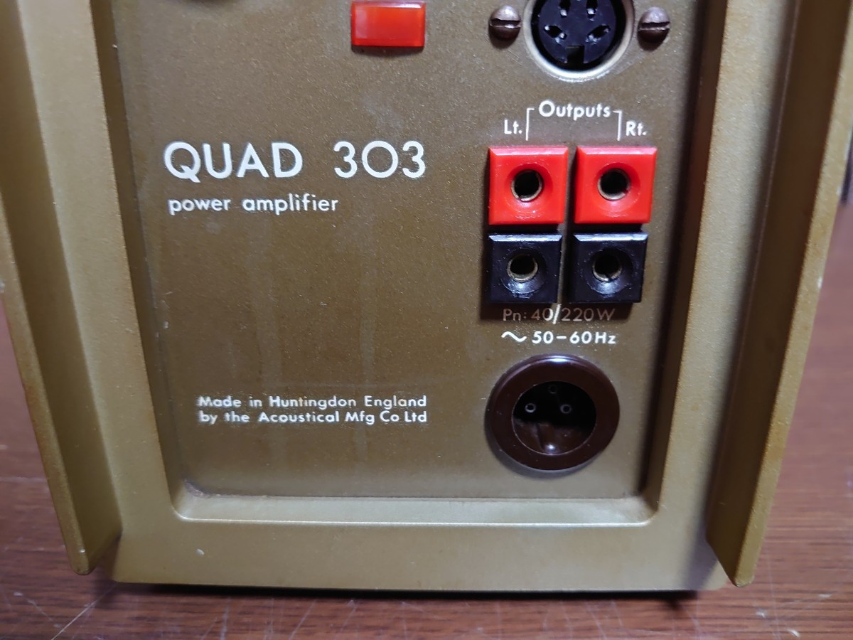 本物保証，正規品 クォード QUAD パワーアンプ 303 動作未確認です！