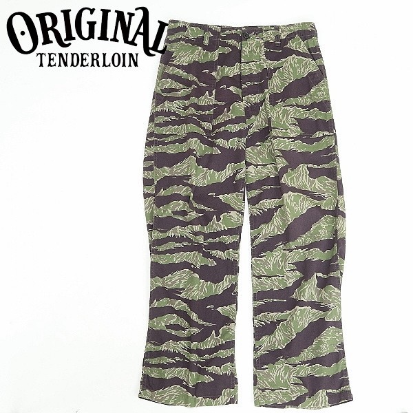 ◇TENDERLOIN テンダーロイン T-BAMBOO PNT タイガーカモ カモフラ