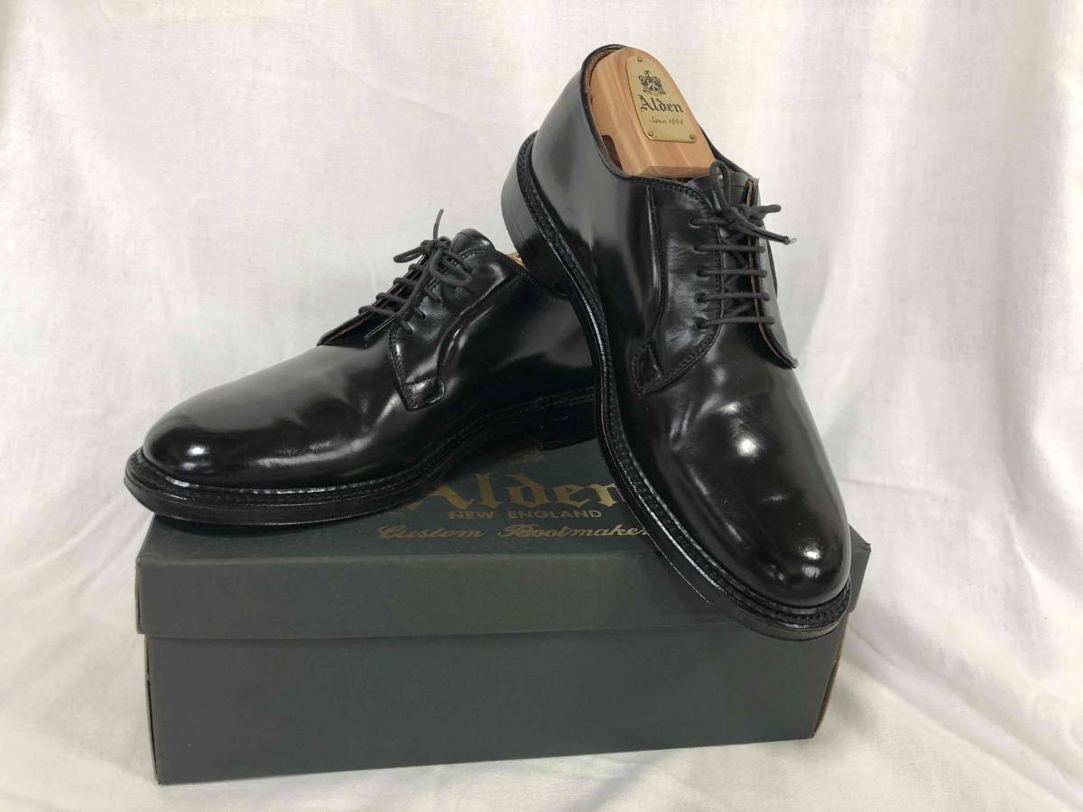 Alden 9901 7_1/2 オールデン コードバン プレーントゥー ブラック 