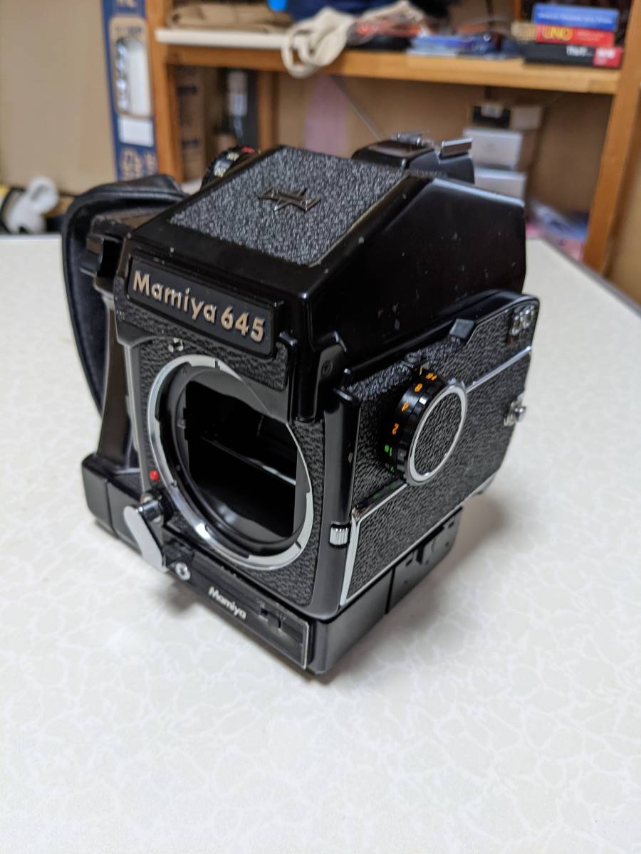 【通電シャッター確認済】Mamiya M645 ジャンク マミヤ 【ジャンク】 Mamiya マミヤ M645 + Winder Grip ワインダー