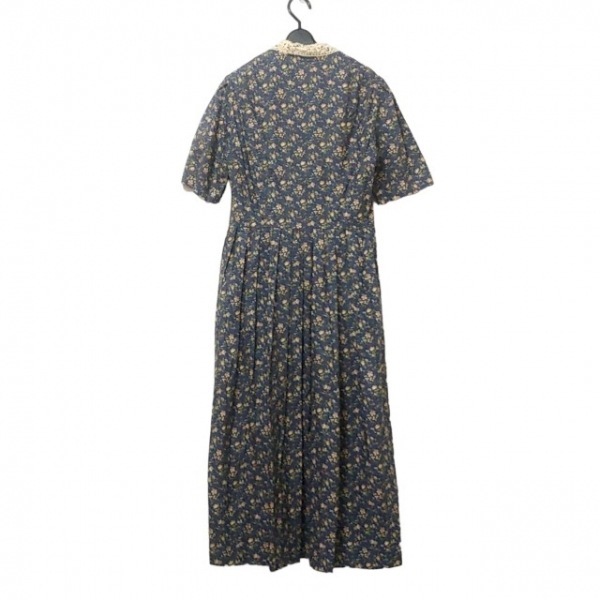 ローラアシュレイ LAURAASHLEY サイズ9AR S - ネイビー×マルチ