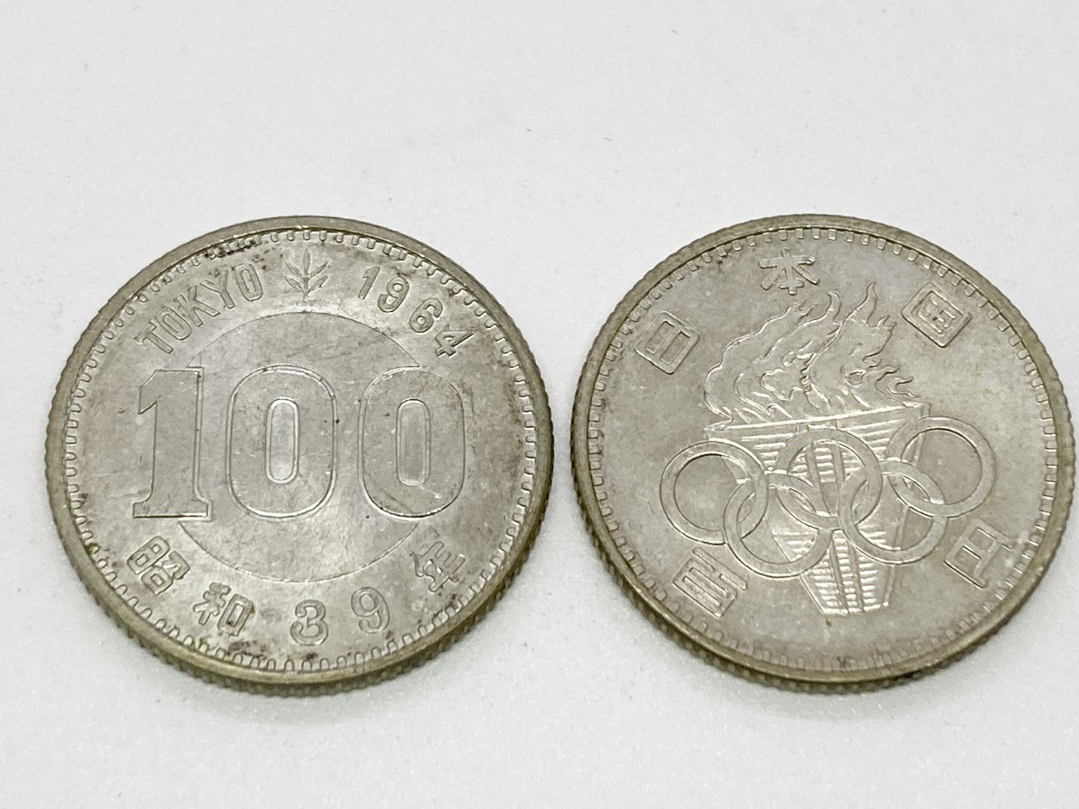 ◇◇【100円硬貨】 昭和39年 東京オリンピック記念硬貨 163枚 稲穂 銀貨