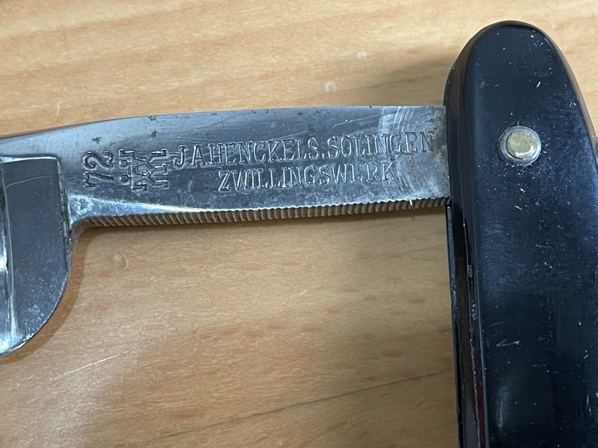 理容 西洋剃刀 カミソリ J.A.HENCKELS SOLINGEN ZWILLINGWERKS