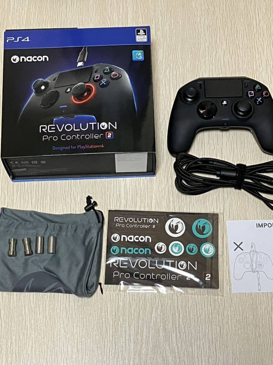 美品☆nacon☆Revolution Pro Controller 2 ナコン レボリューション プロ コントローラー ２ PS4 PC 
