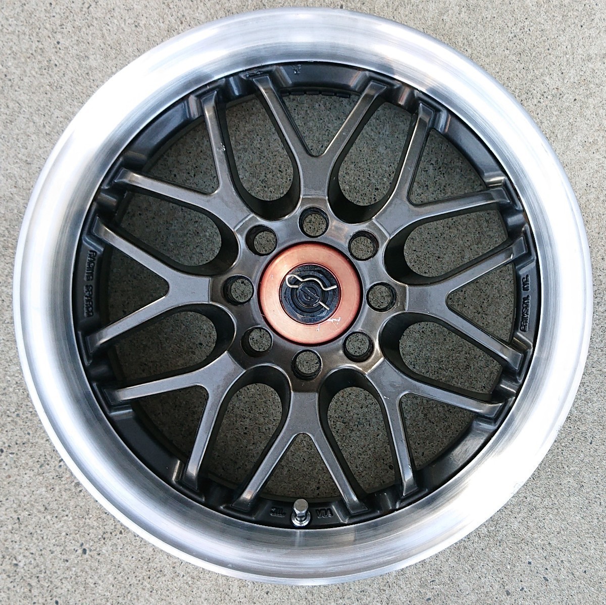 クリムソン レーシング スパルコ NS-II 14×6J +40 PCD100 ☆クリムソン レーシングスパルコ メッシュ 4本 PCD100 5J＋45 ツイン