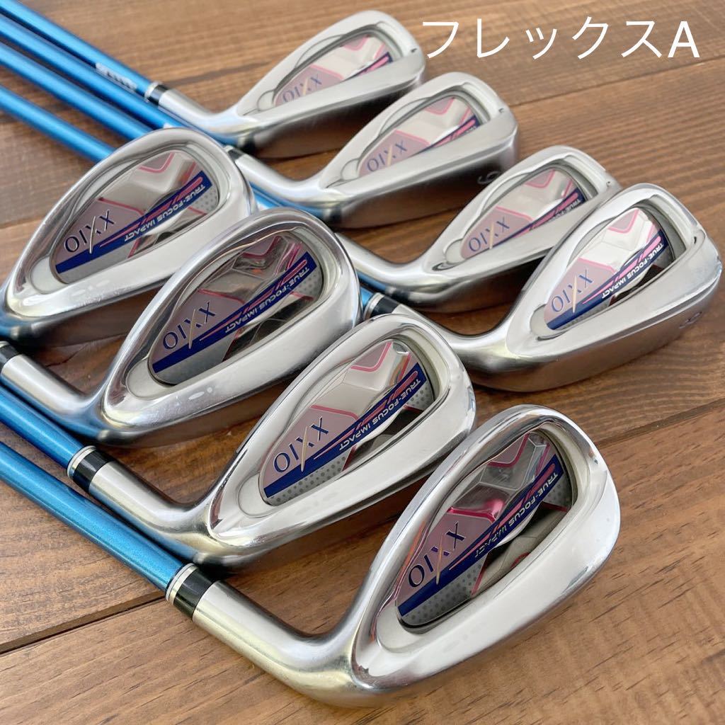 ゼクシオ mp1000 レディース アイアン 8本セット フレックスA 5〜p AW