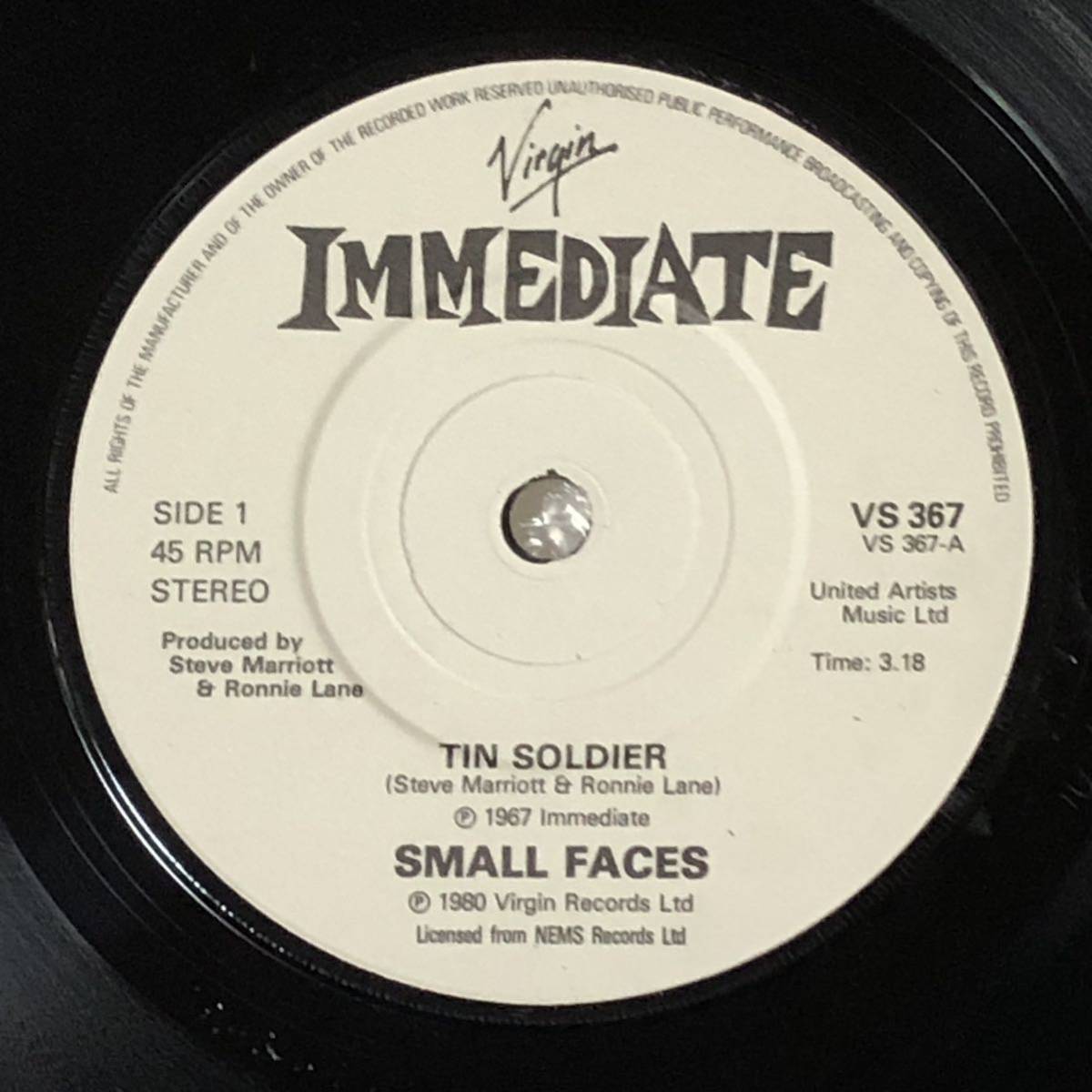 Small Faces / Tin Soldier UK 80's 7' EP