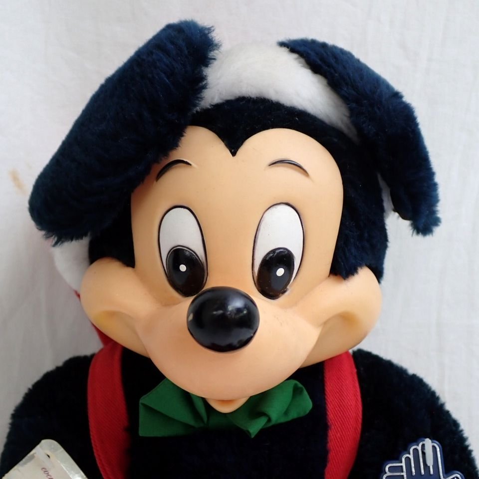 超貴重・良品アプローズ社ミッキーミニーぬいぐるみ1981年 ミッキー