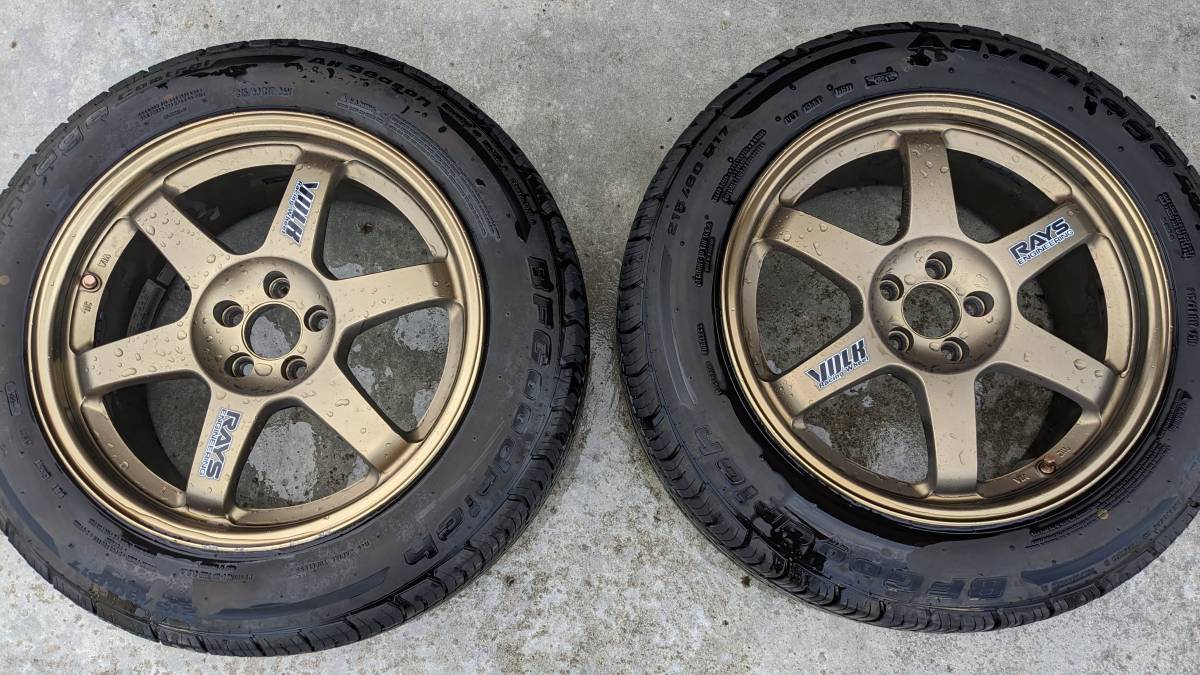 RAYS レイズ TE37 / 17インチ 8J +38 PCD100 / BF GOODRIDGE グッド 
