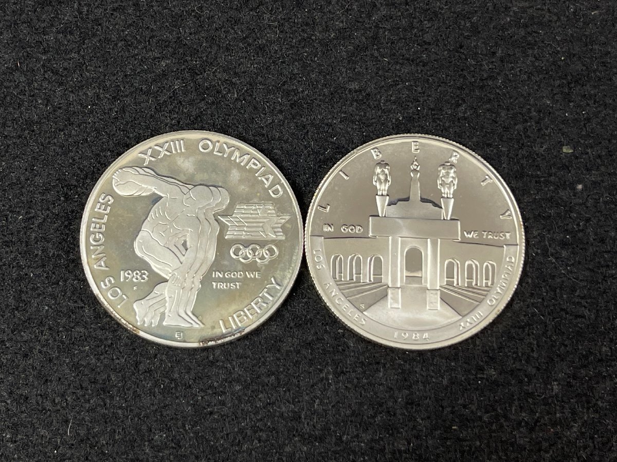 1983年 ロサンゼルスオリンピック記念銀貨 1ドル 銀貨 Silver 900