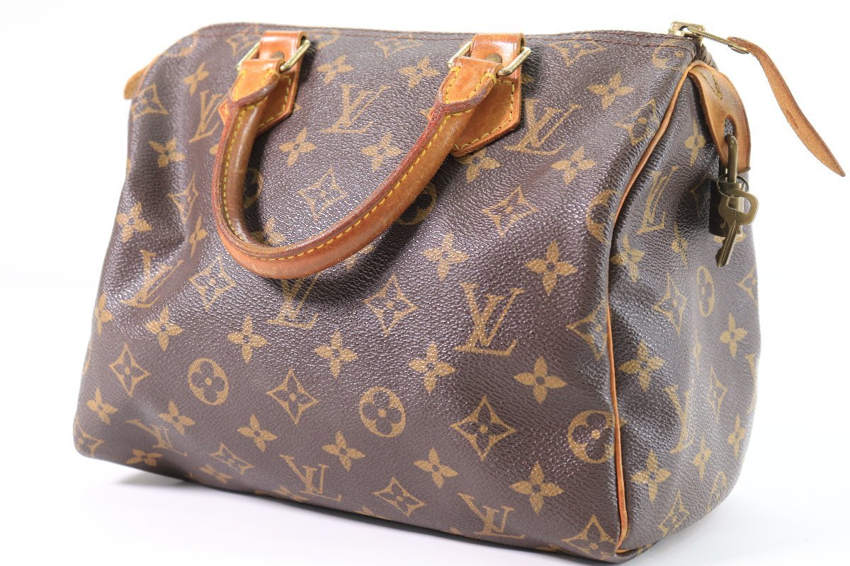 LOUIS VUITTON ルイヴィトン LV モノグラム スピーディー25 ブラウン