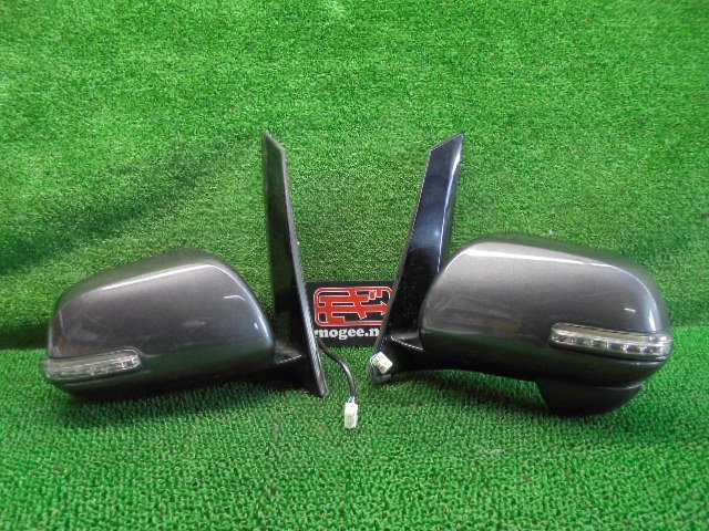 4EN6056IA4 ) トヨタ エスティマ アエラス ACR50W 中期型 純正 電格サイドドアミラー左右セット　