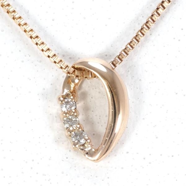 K10PG ネックレス ダイヤ 0.01 総重量約0.9g 約39cm 中古 美品 送料無料☆0315 ネックレス ダイヤモンド K10PG by 0.01CTの通販 3号