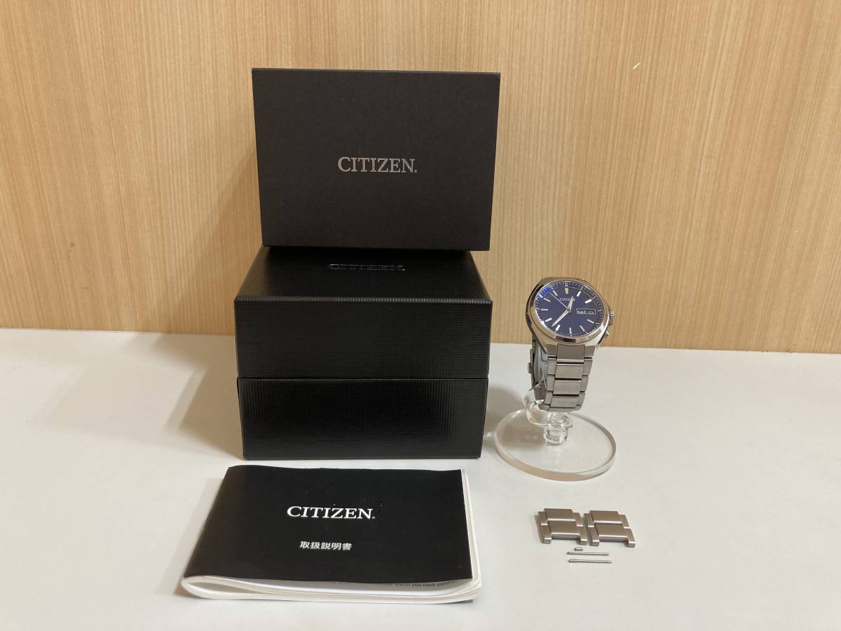 ☆ 美品 CITIZEN シチズン 電波 H100-R014234 アテッサ エコドライブ 