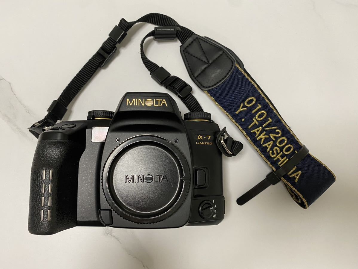 ミノルタ α-7 フィルム一眼レフ ボディのみ ストラップ付き d*2様