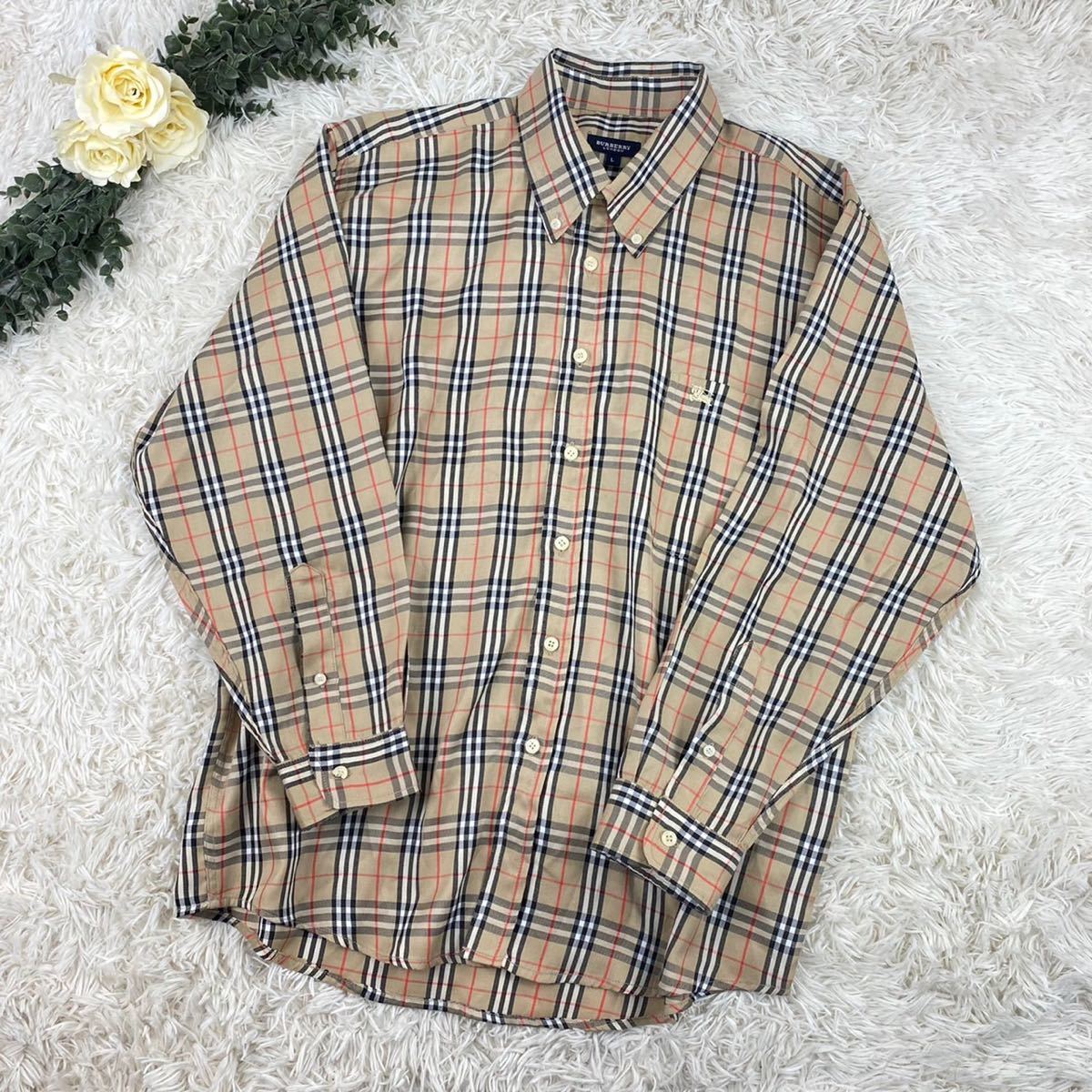 2026年最新BURBERRY 美品✨バーバリーロンドン デニムシャツ ノバ