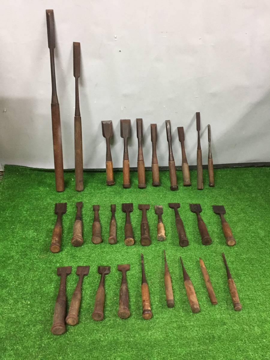 ⑬ ハンドツール のみ ノミ 鑿 大工道具 建築大工 建具道具 DIY道具 まとめてセット 21-40