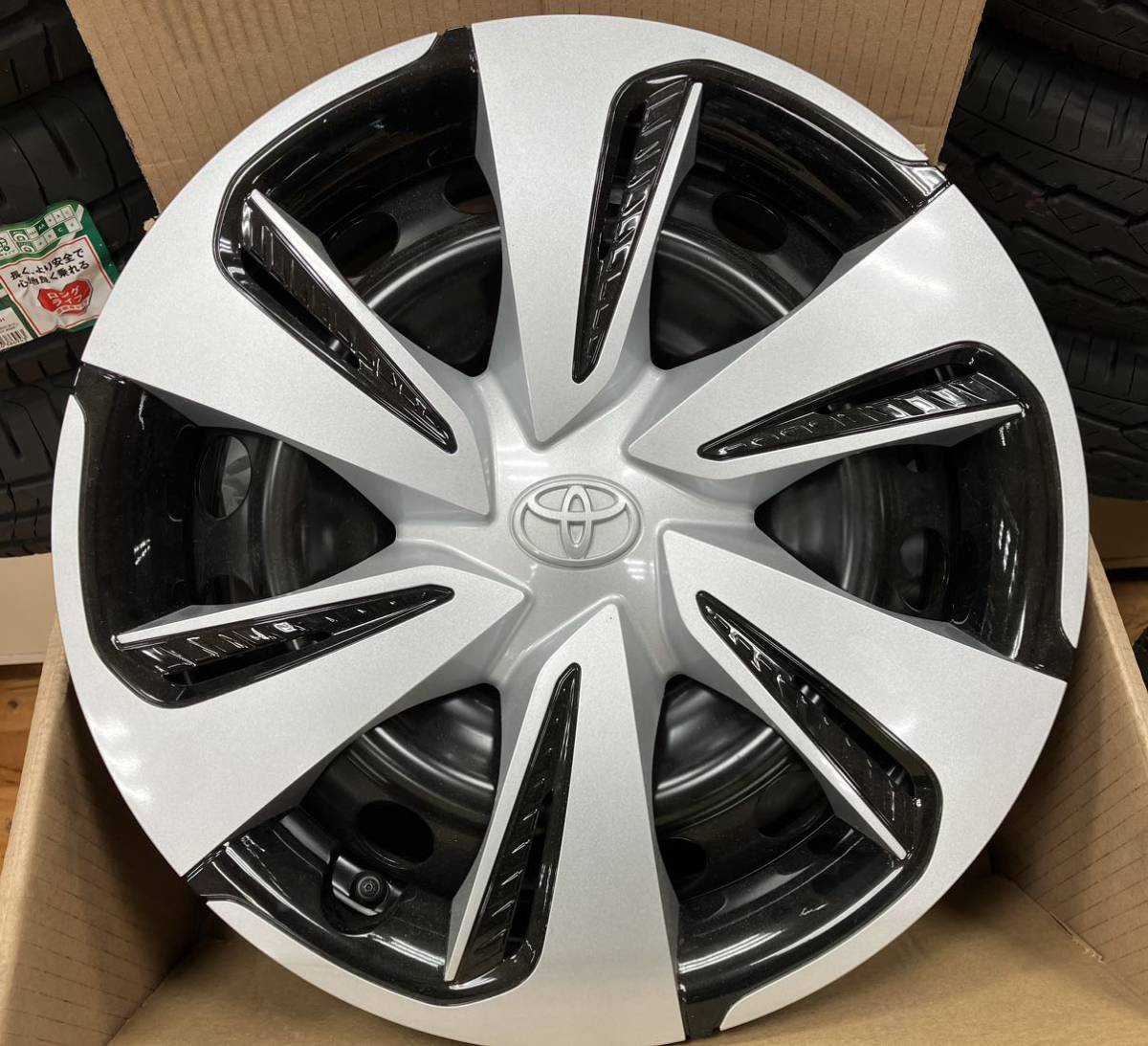 新車外し 170系シエンタ 15インチ 純正鉄ホイール 4本 ☆トヨタ シエンタ 170系 G Cuero 純正 スチール ホイール 新車外し 15