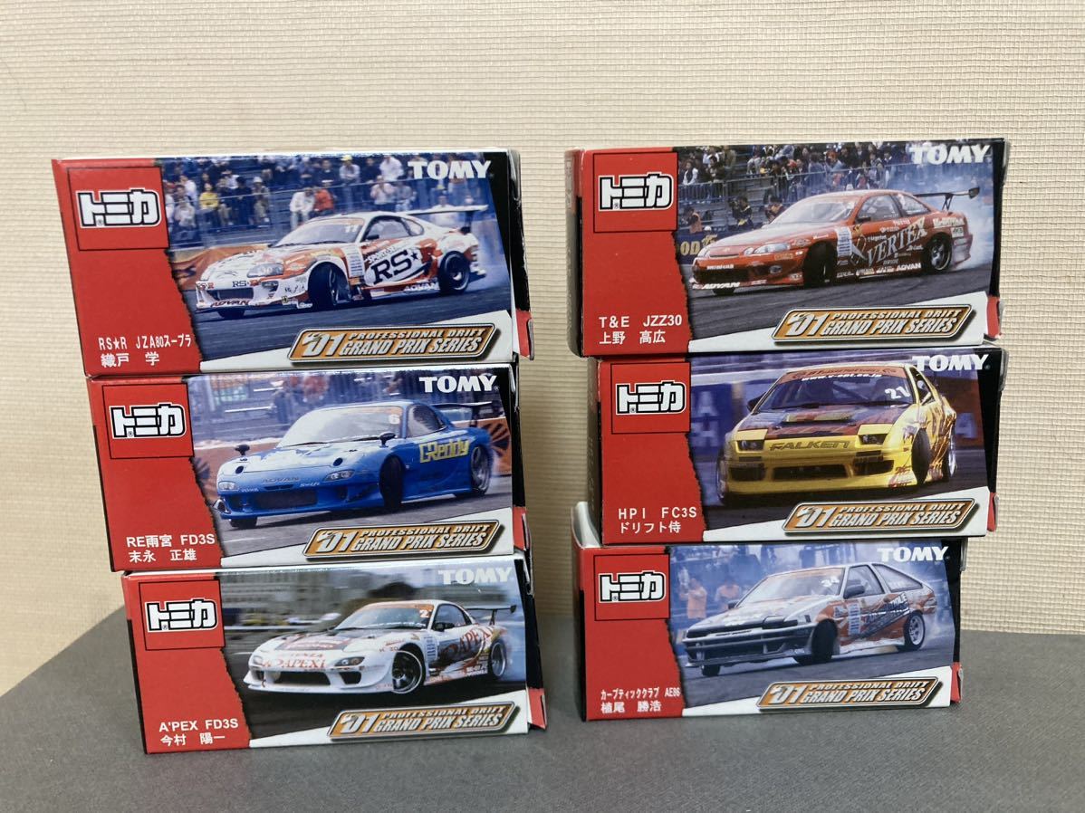 D1 GROND PRIX SERIES D1グランプリ トミカ 全6種 6台セット(乗用車 