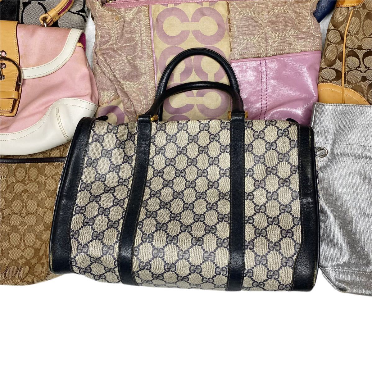 1円スタート　GUCCI グッチ/Burberry バーバリー/ノースフェイス/コーチ等　ブランド　バッグ 大量　まとめ売り セット売り