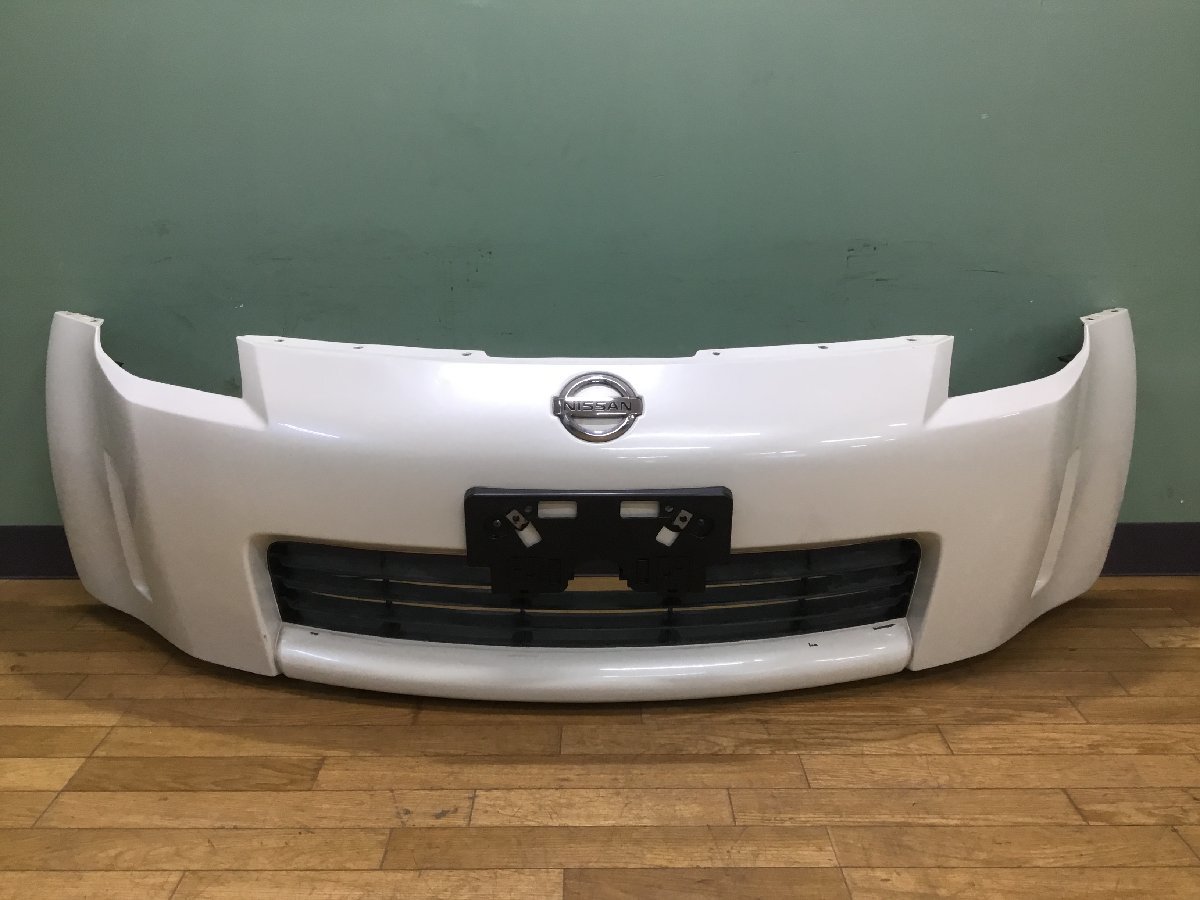 日産 Z33 フェアレディZ 純正 フロント バンパー パール カラーNO:QX1 2301129 2E2-1 城