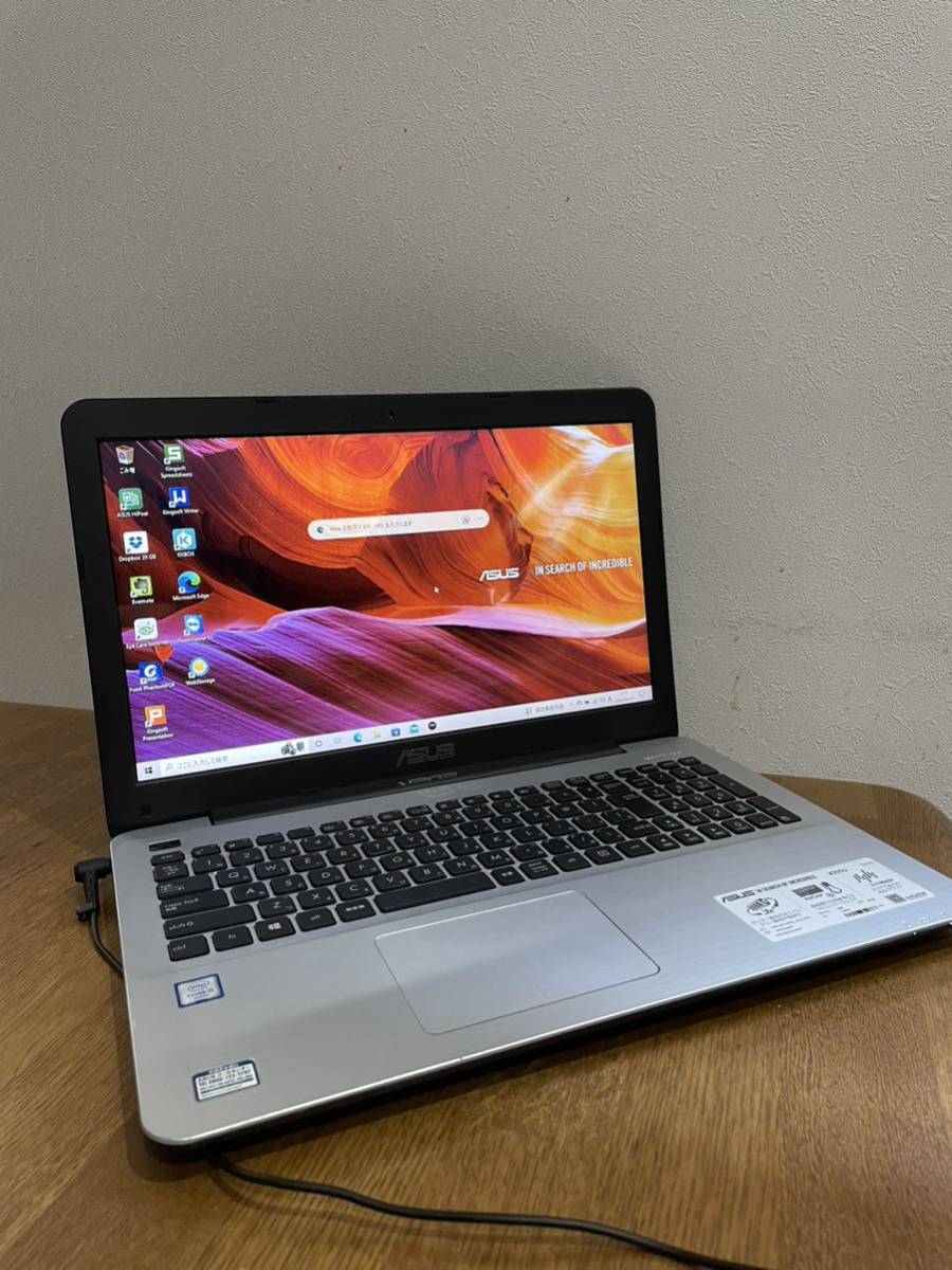 ASUS【Core i5 -6200U】HDD 500GB【メモリー4GB】WIN10【X555U】動作品