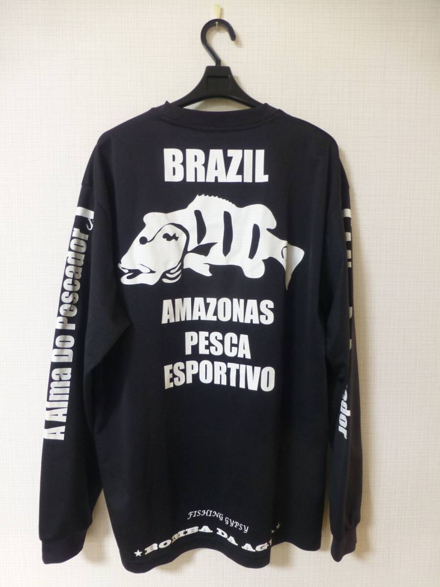 古着　ボンバダアグア　長袖Tシャツ 3L　BRAZIL　BOMBA DA AGUA　USED　　　ドライ　ロンT