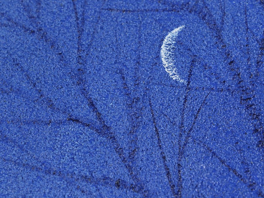 魁◇真作保証 松浦敬文「月の光（馬）」油彩変形8号 板絵油彩画 飛翔会