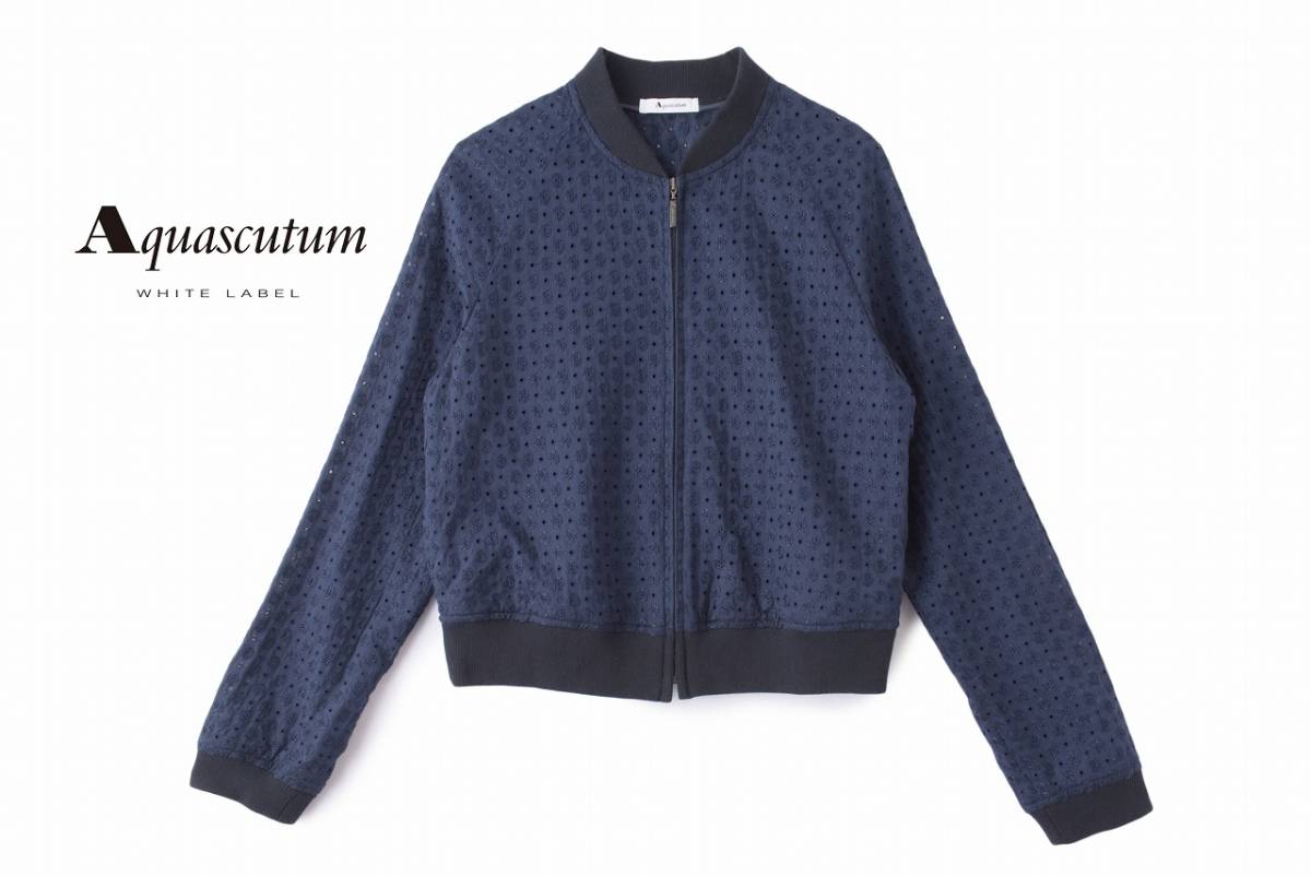 美品☆アクアスキュータム3.5万☆12Tsize/13号☆レースジャケットK044 
