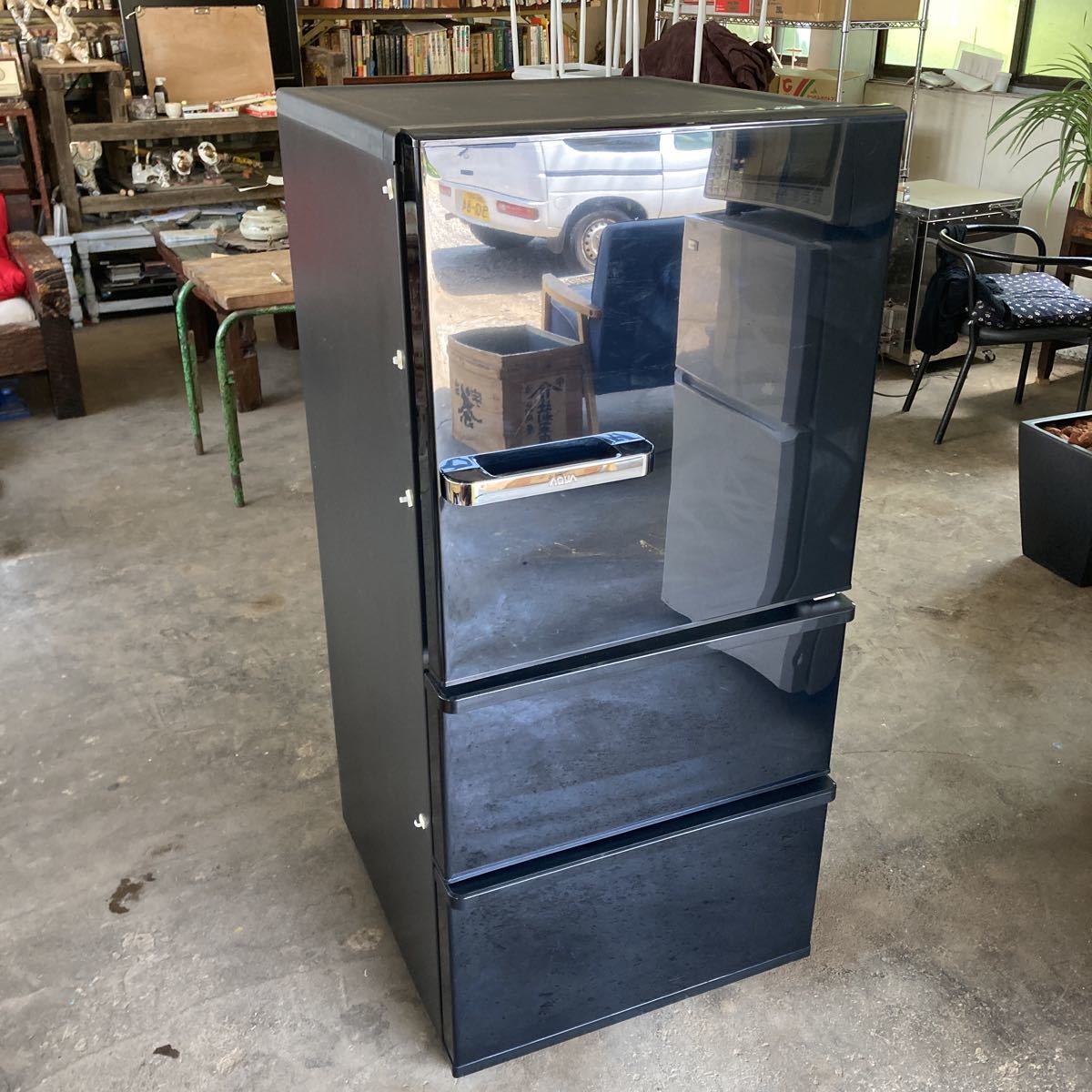 AQUA ノンフロン冷凍冷蔵庫 AQR-SV24H-K 2018年製 ヴィンテージ