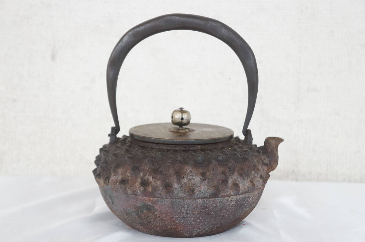 平安 光玉堂 造 鉄瓶 茶道具 煎茶道具 湯沸し 金属工芸 工芸品
