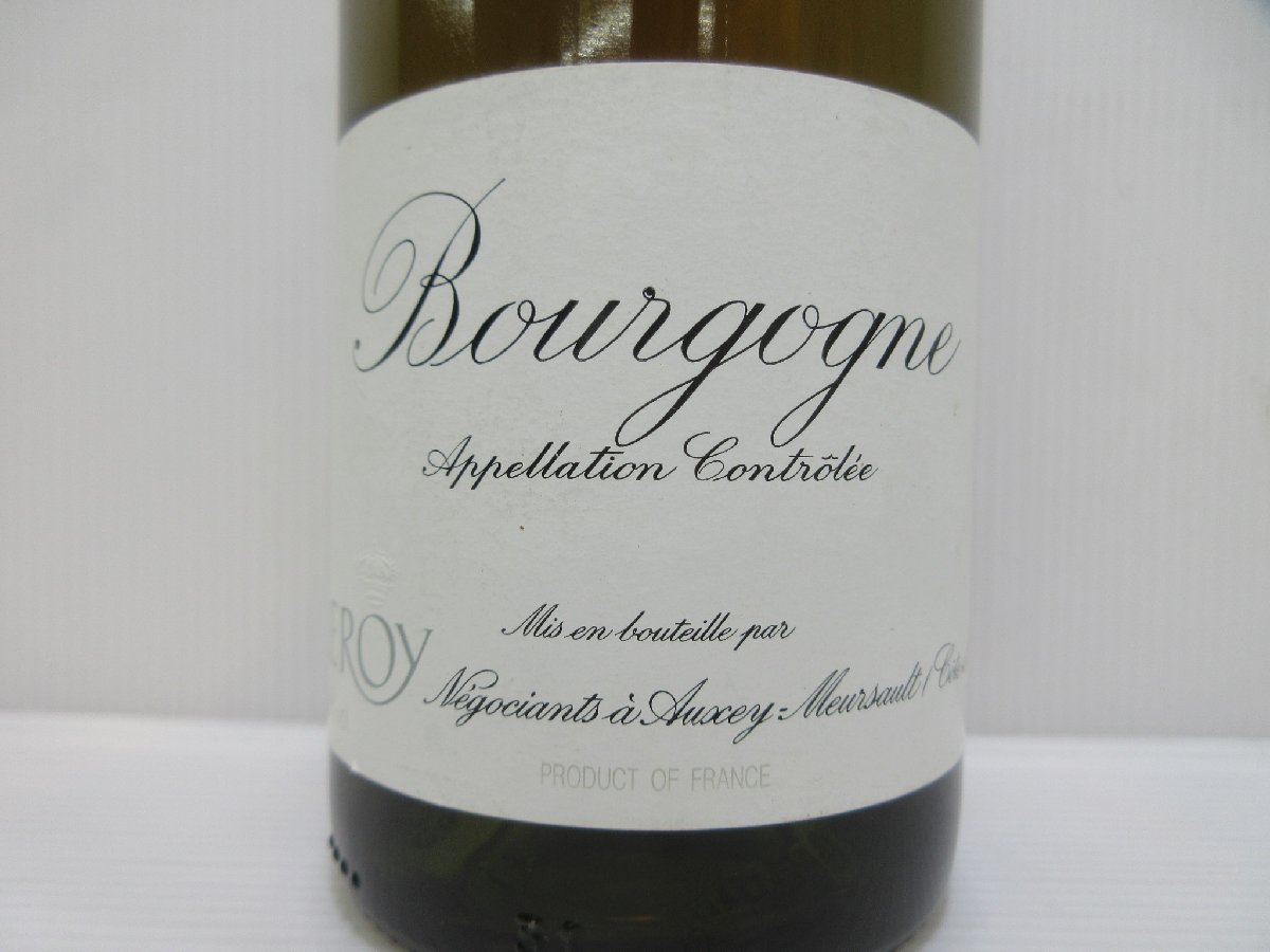 ルロワ ブルゴーニュ 1996 LEROY Bourgogne 750ml 12.5% フランス 白 