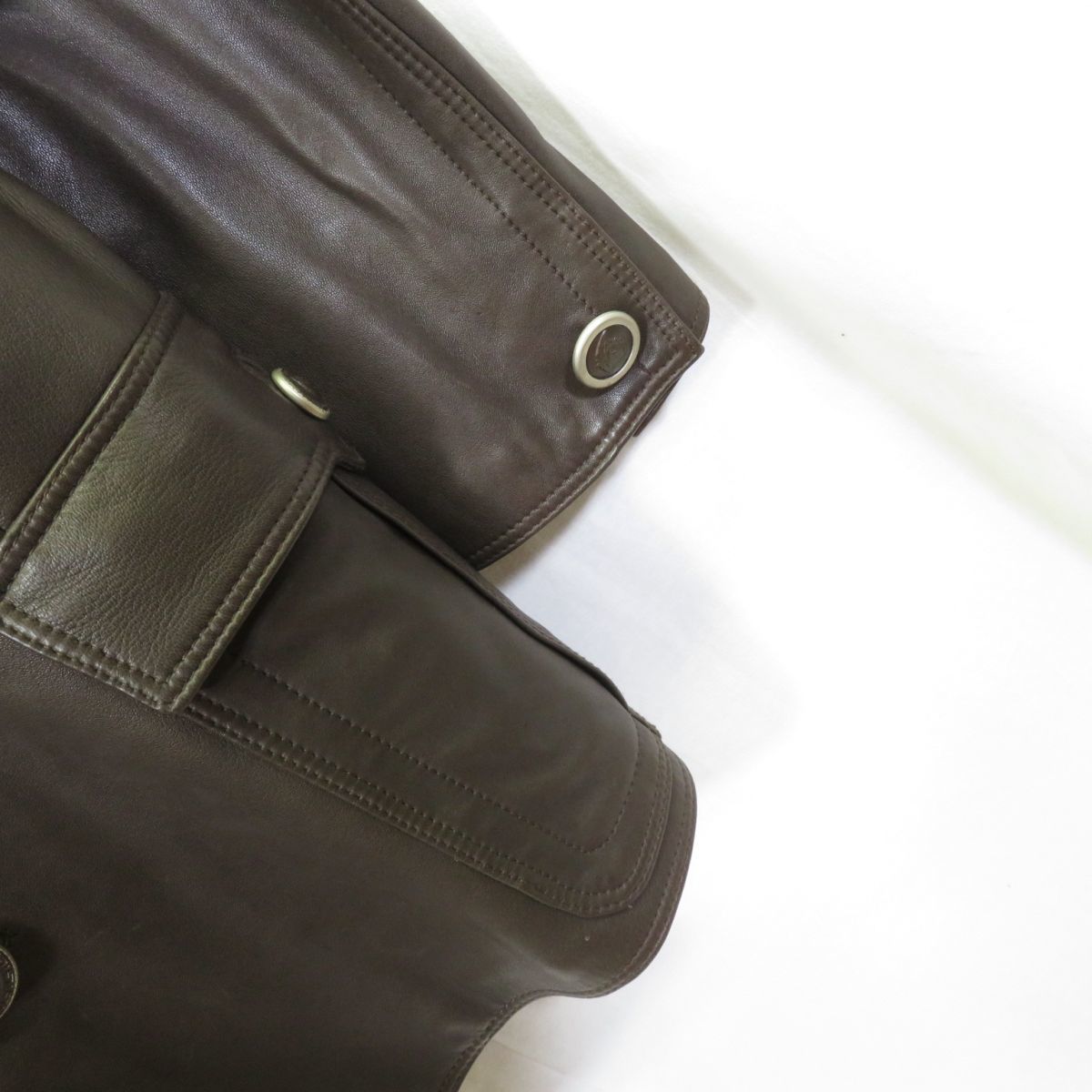 90s GIANNI VERSACE イタリア製 オールレザー オーバーコート