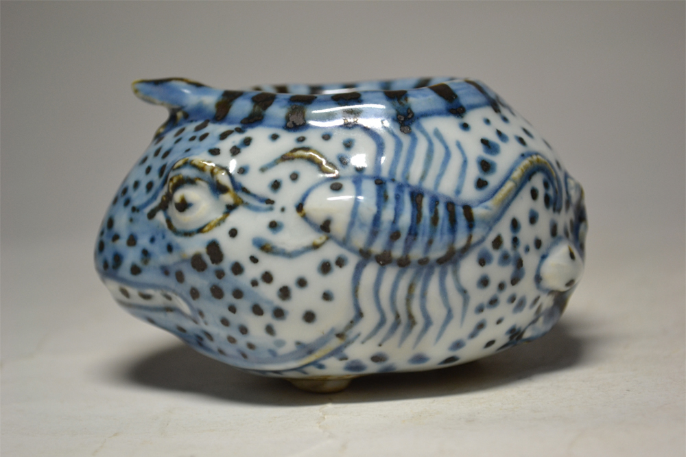 中国美術 染付 水盂 鳥食罐 文房具 書道具 中国古玩 置物 鸟