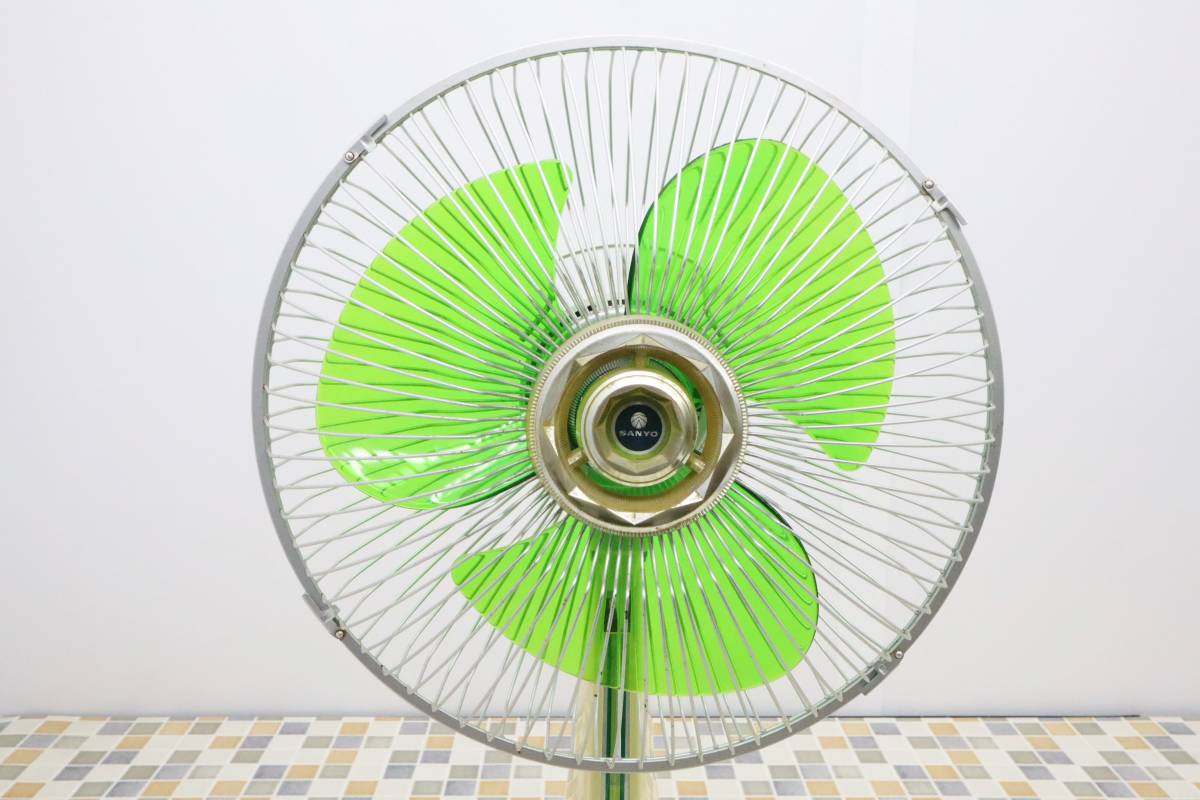 ▽希少 レア 1970年代 レトロ家電｜扇風機 卓上扇 羽根30cm｜SANYO