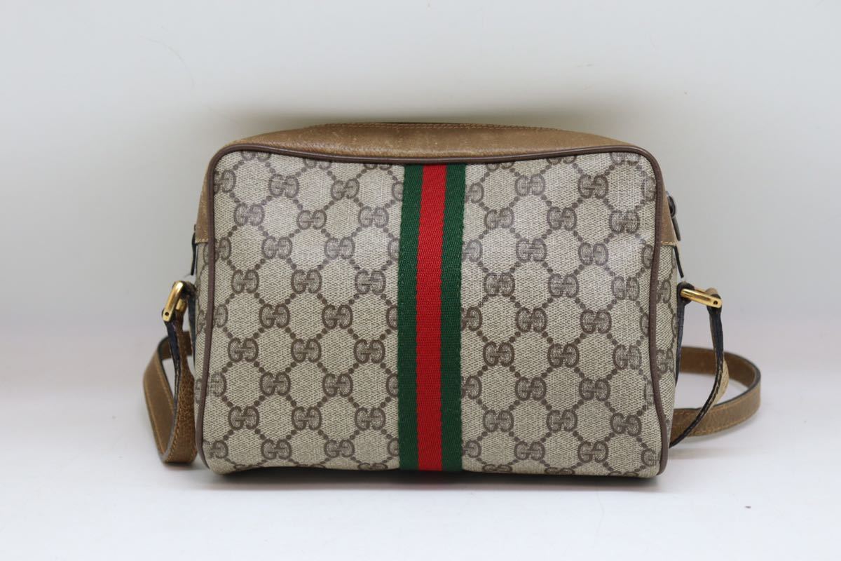 GUCCI オールドグッチ GG柄 ショルダー バッグ オールドグッチ/GUCCI/GG柄/PVC/シェリーライン/ショルダーバッグ