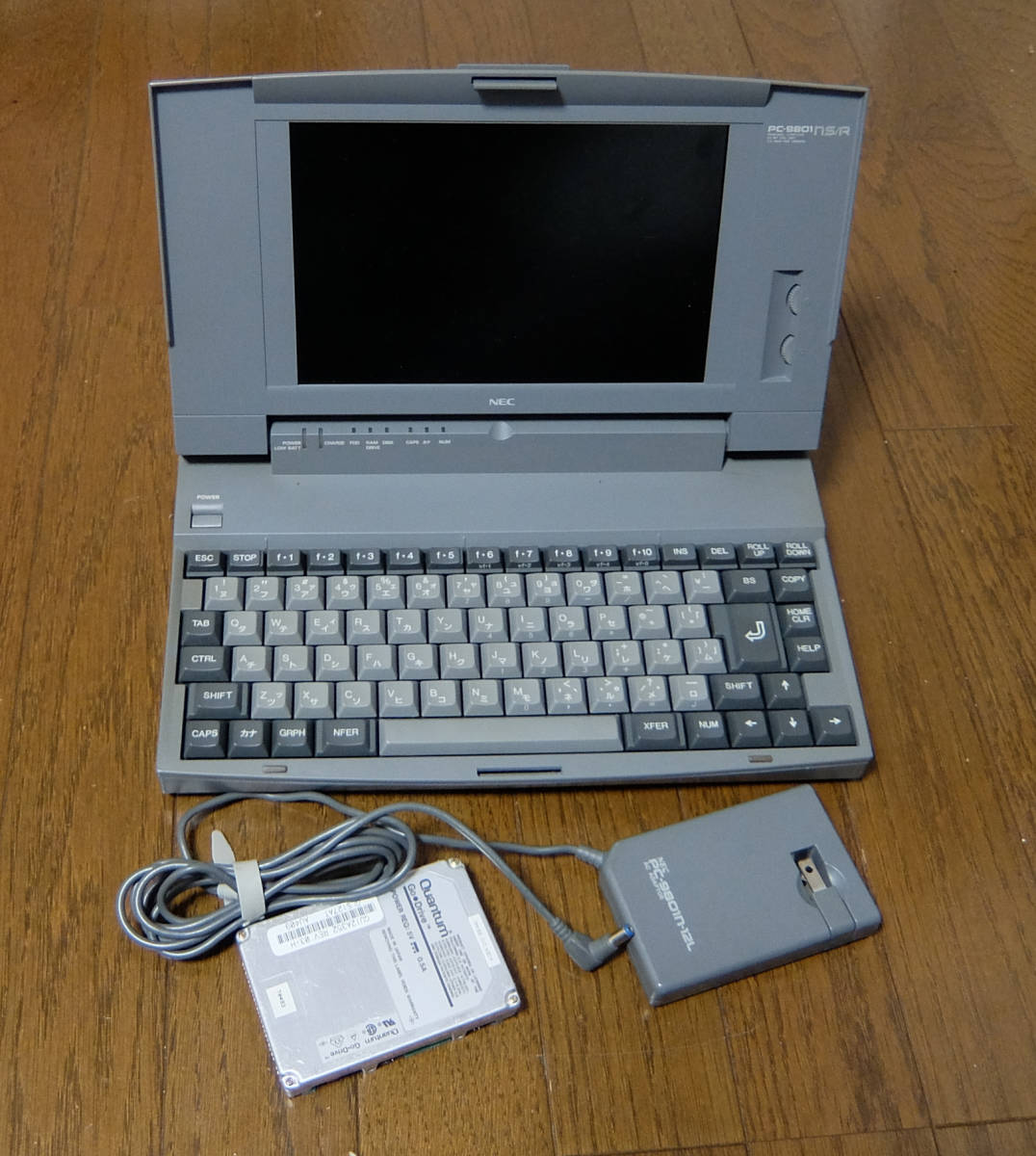▼NEC　98NOTRE　 PC-9801NS/R　　通電・液晶OK・メモリ・FDD・HDD読込不良他　ジャンク品