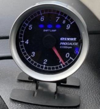 美品 PIVOT PT6-L タコメーター シフトランプ ブルー ピボット 配線  