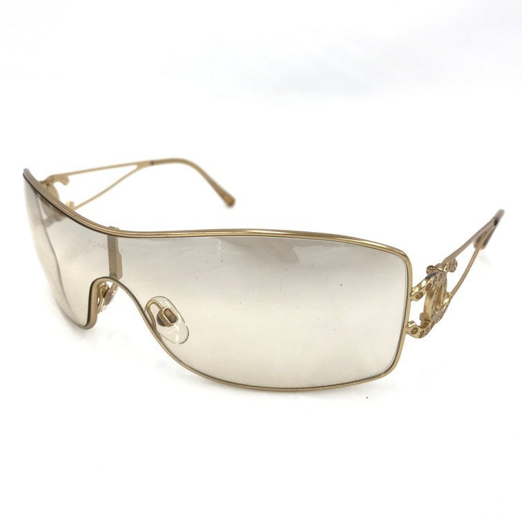  BEAR6098 CHANEL シャネル ココ サングラス ラインストーン 4072-B C-102/8Z 120(サングラス)｜売買されたオークション情報、yahooの商品情報をアーカイブ公開 - オークファン 服飾小物