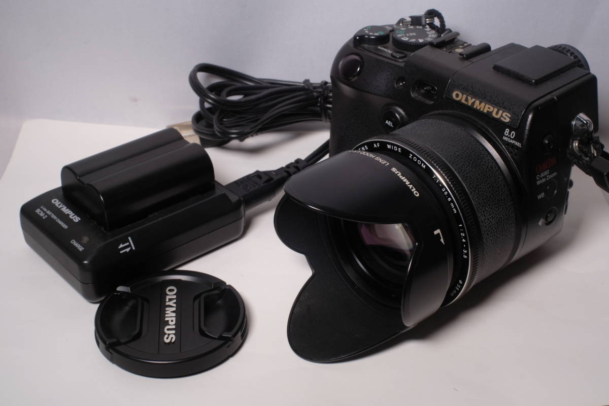 カメラ 名機キャメディア最終モデル！C-8080 Wide Zoom 動作確認済セット