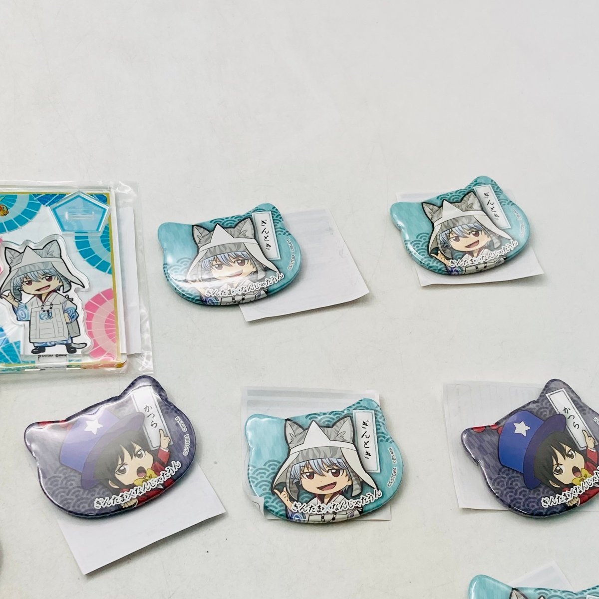 品 銀魂 怪談銀魂旅館 ナンジャタウン アクリルスタンド ねこ型缶 