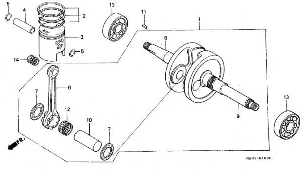 AF27スーパーディオ オーバーホールエンジン AF18E AF28 後期 エンジン